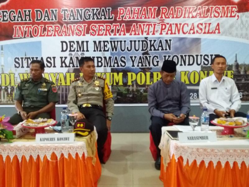 Polres Konawe Gelar Diskusi Pencegahan Paham Radikalisme