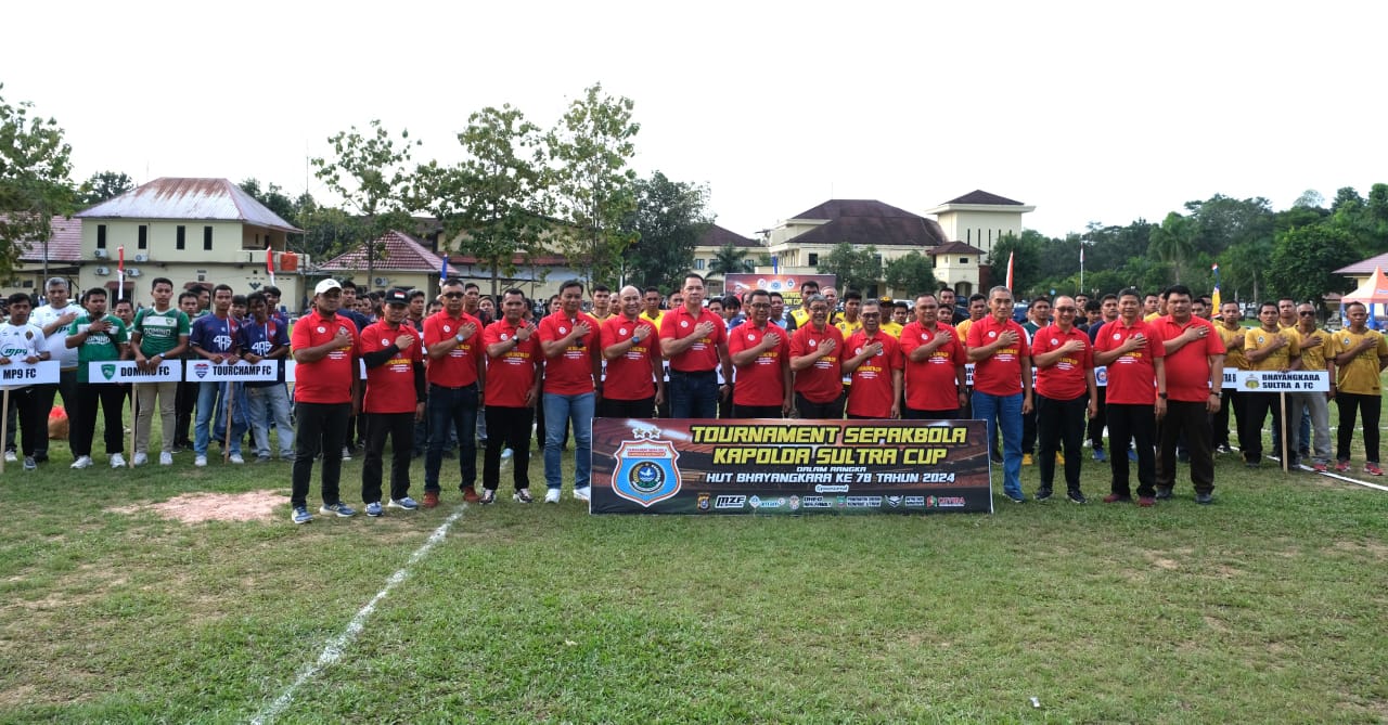 Buka Turnamen Sepak Bola Kapolda Cup, Polda Sultra Dukung Kemajuan Sepak Bola di Sulawesi Tenggara