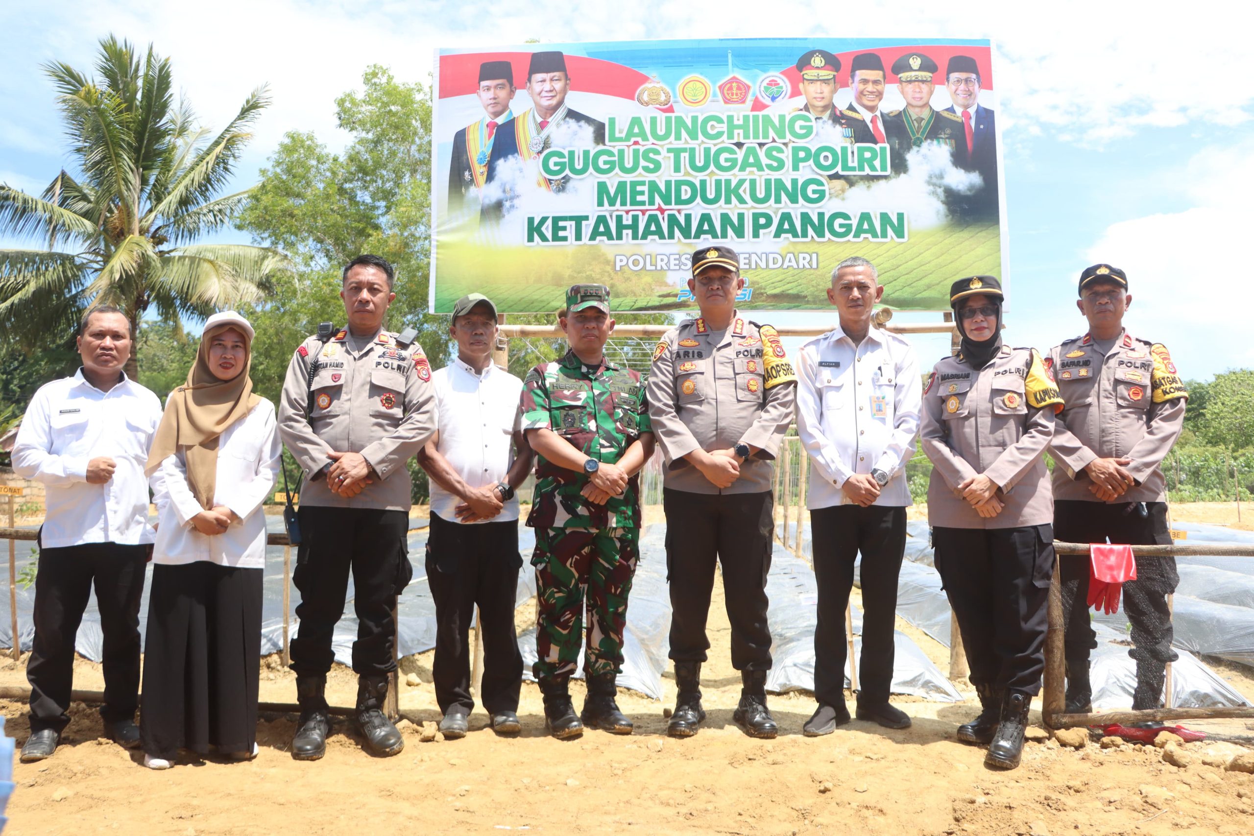 Dukung Program Asta Cita Presiden, Polresta Kendari Luncurkan Gugus Tugas Ketahanan Pangan