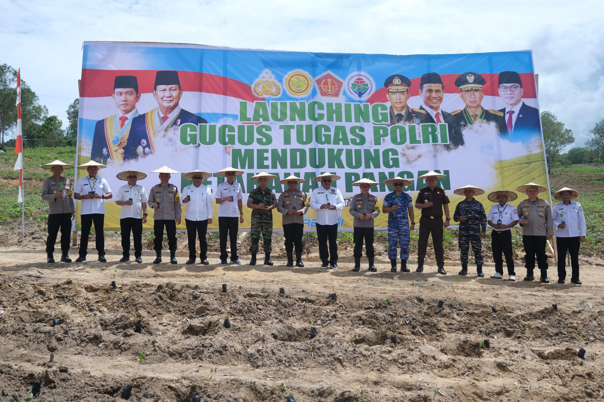 Polda Sulawesi Tenggara Launching Gugus Tugas Mendukung Ketahanan Pangan