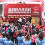 Semarak Hari Bhayangkara ke-79, Polda Sultra Gelar Jalan Sehat dan Senam Bersama di Ex MTQ Kendari